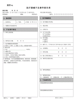 医疗器械不良事件报告表.doc