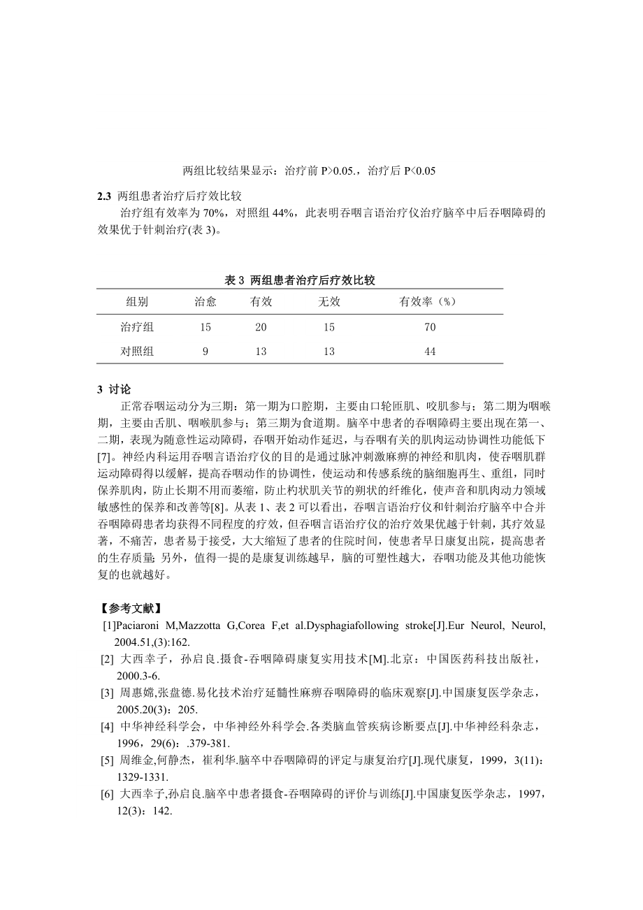 吞咽言语治疗仪治疗脑卒中后吞咽障碍的临床观察.doc_第3页