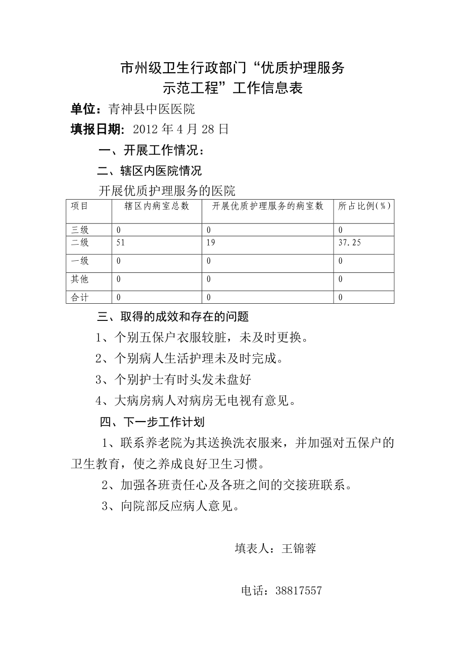 优质护理服务检查总结.doc_第2页