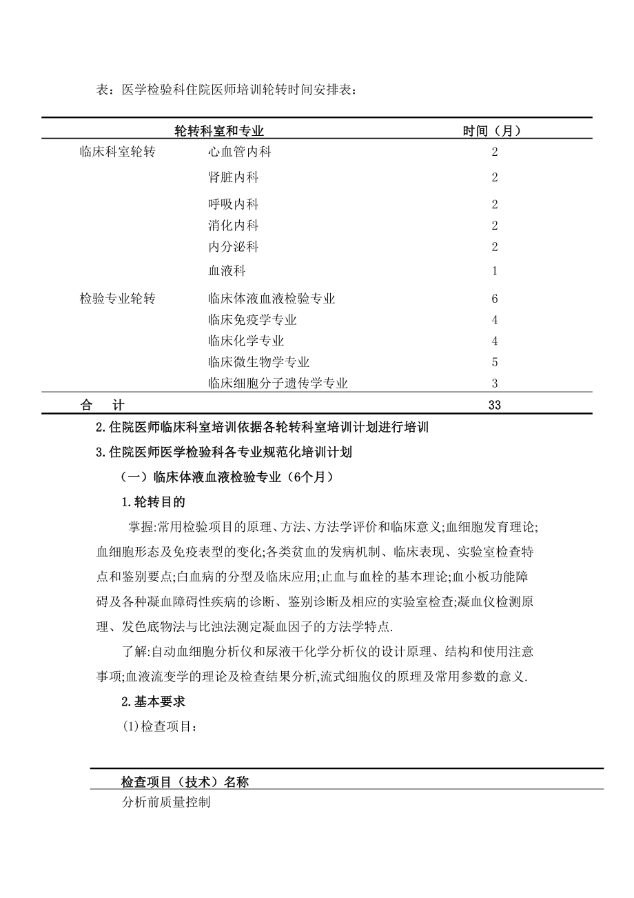 医学检验科住院医师规范化培训计划.doc_第2页