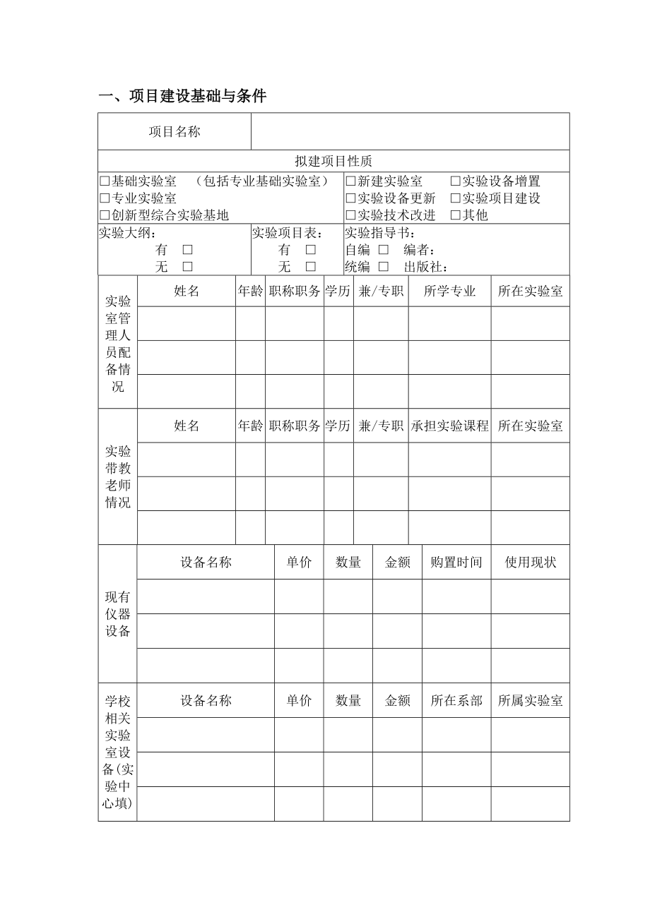 实验室建设项目立项申请书模板().doc_第3页