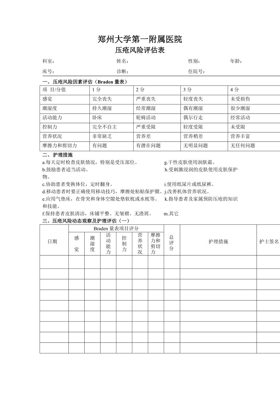 手术室压疮风险评估单【合集】1.doc_第1页