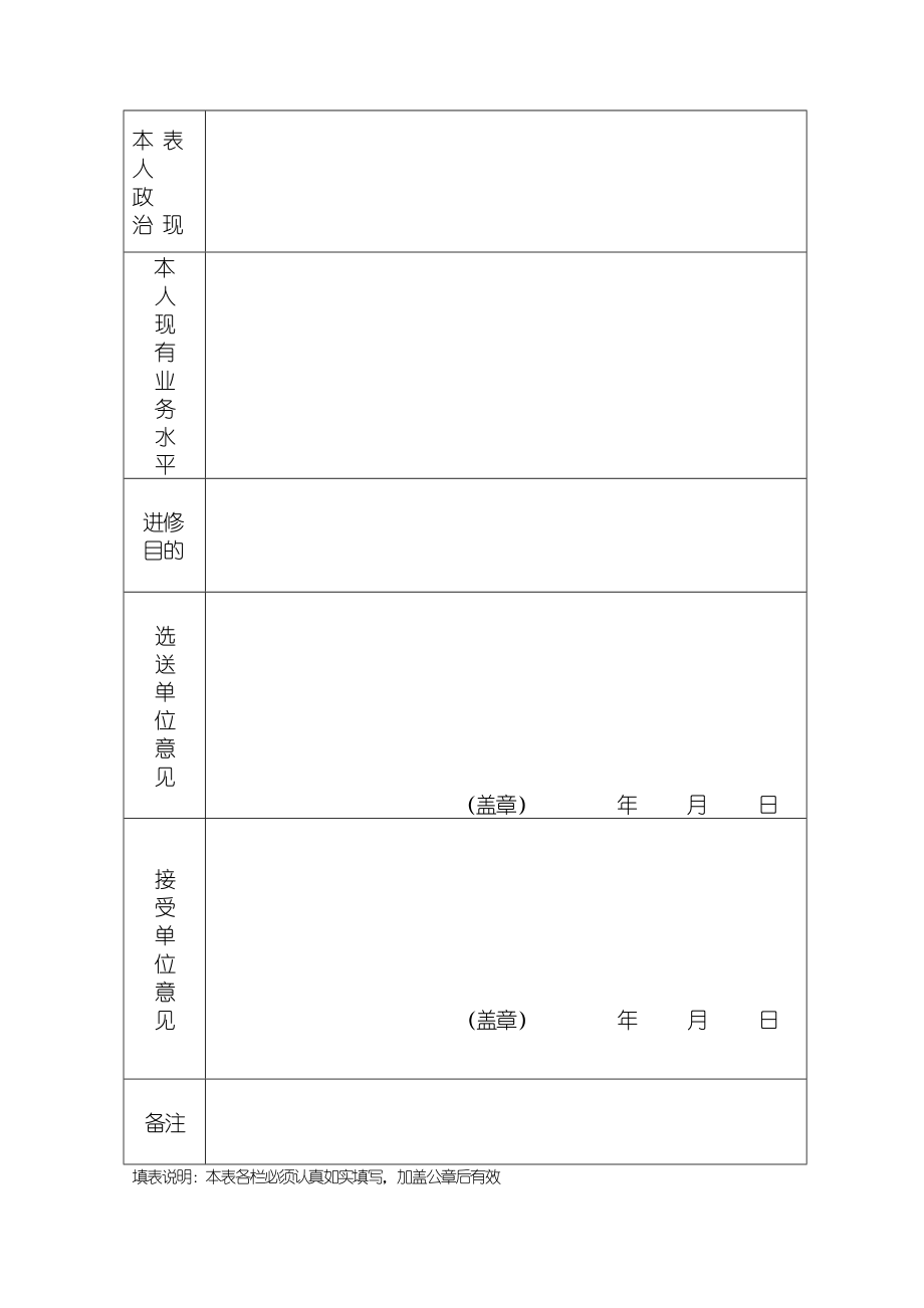 成都市第五人民医院进修申请表.doc_第2页