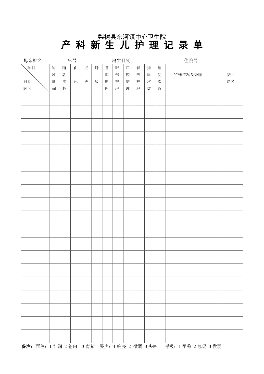 产科一般护理记录单1.doc_第3页
