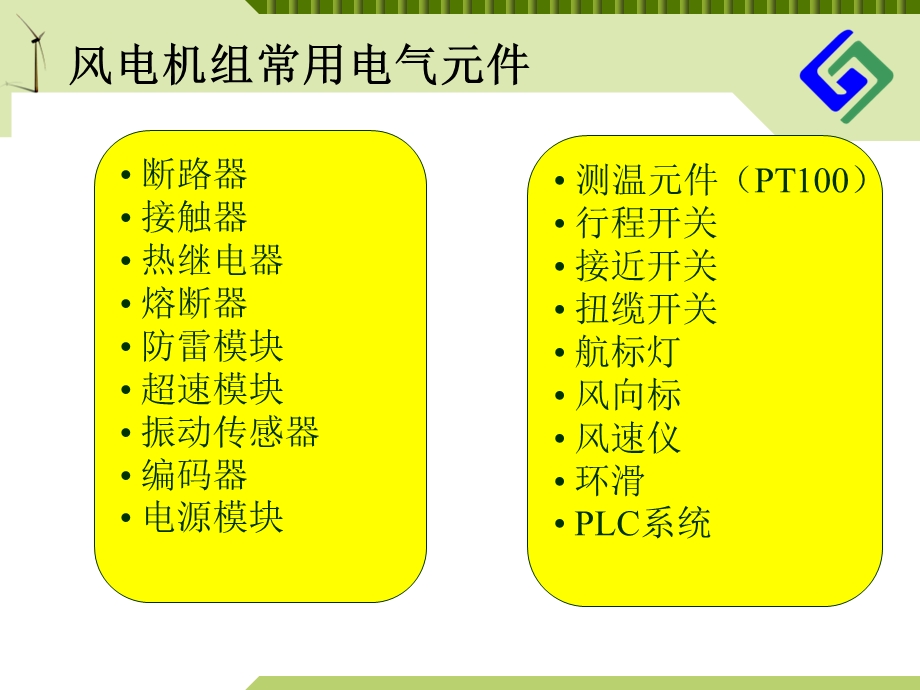 风电机组电气元件原版教育ppt课件.ppt_第2页