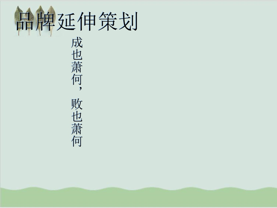 品牌延伸策划讲义课件.ppt_第1页