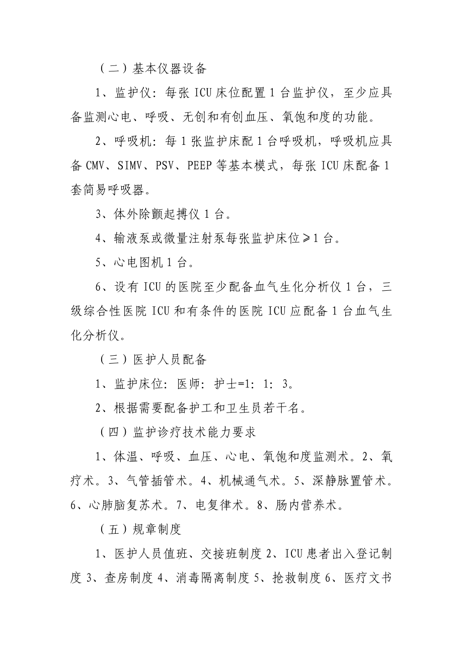 山东省医院ICU基本标准.doc_第2页