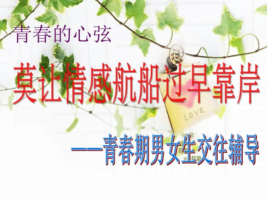 青春期心理健康教育异性交往课件.ppt_第2页