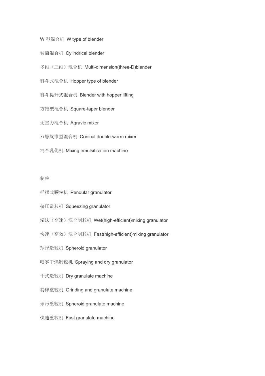 药物制剂常用设备名称中英文.doc_第2页