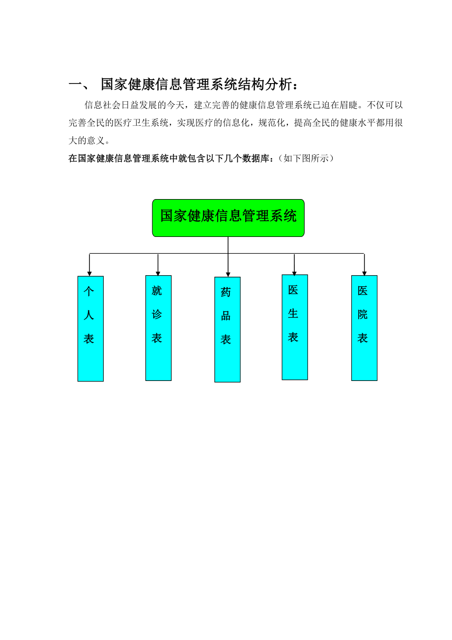 健康管理信息系统项目计划书.doc_第1页