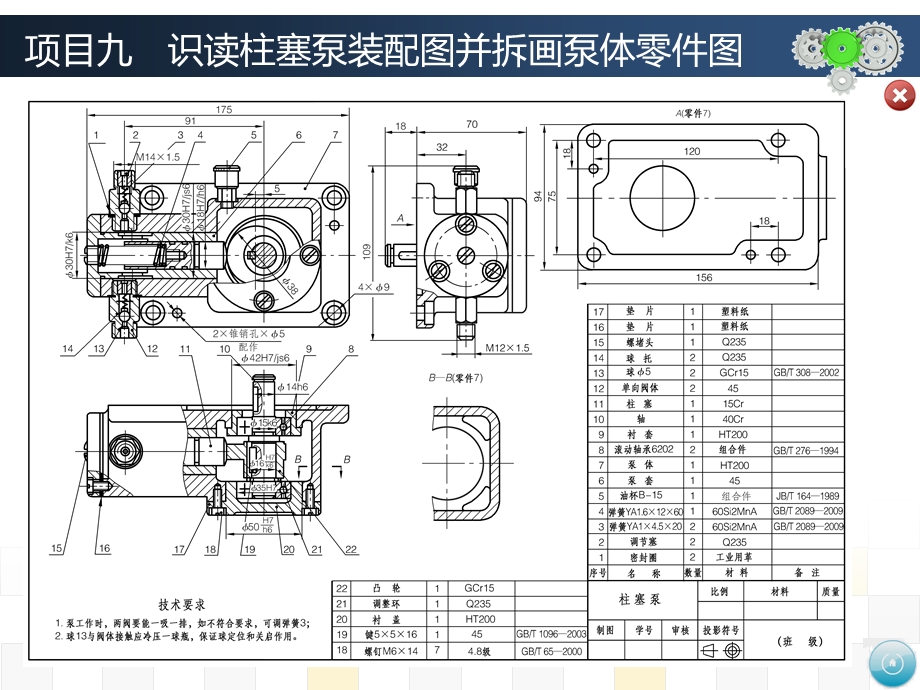 项目九识读柱塞泵装配图并拆画泵体零件图分析课件.ppt_第2页