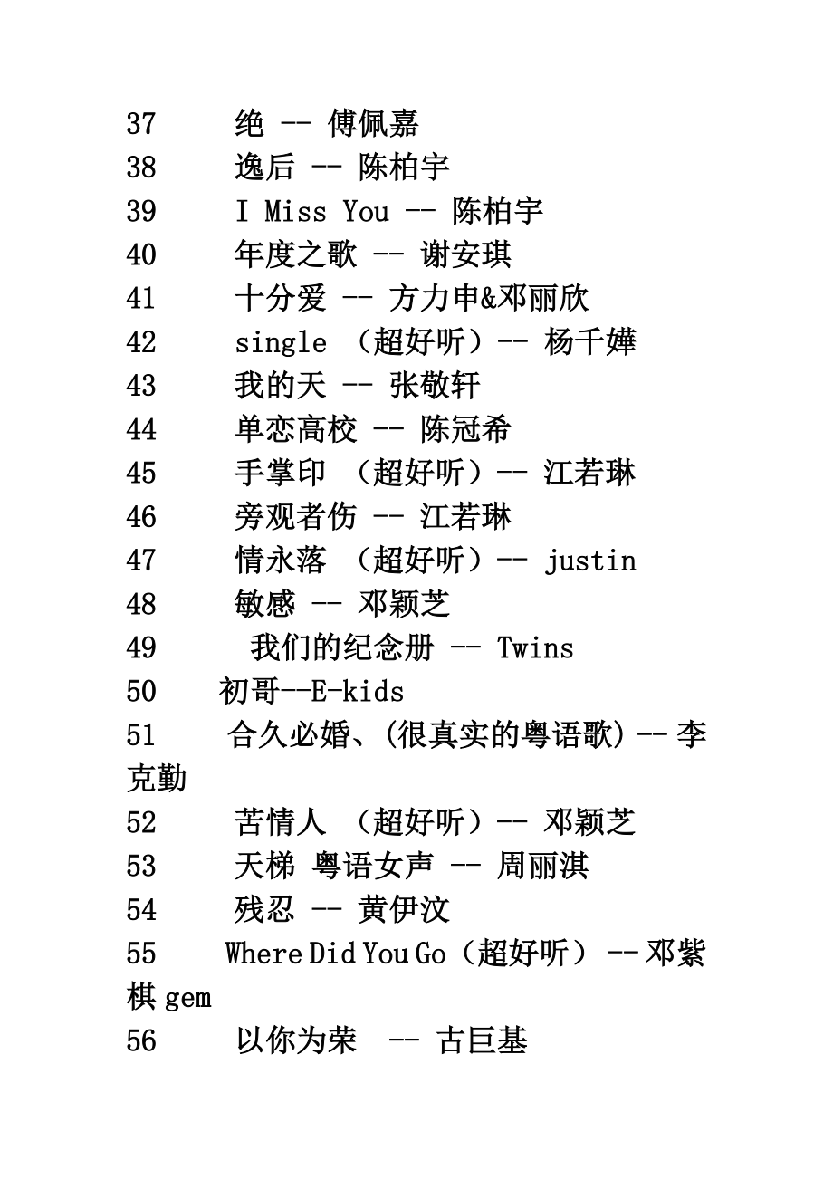 320首不错的粤语歌大家可以听听.doc_第3页