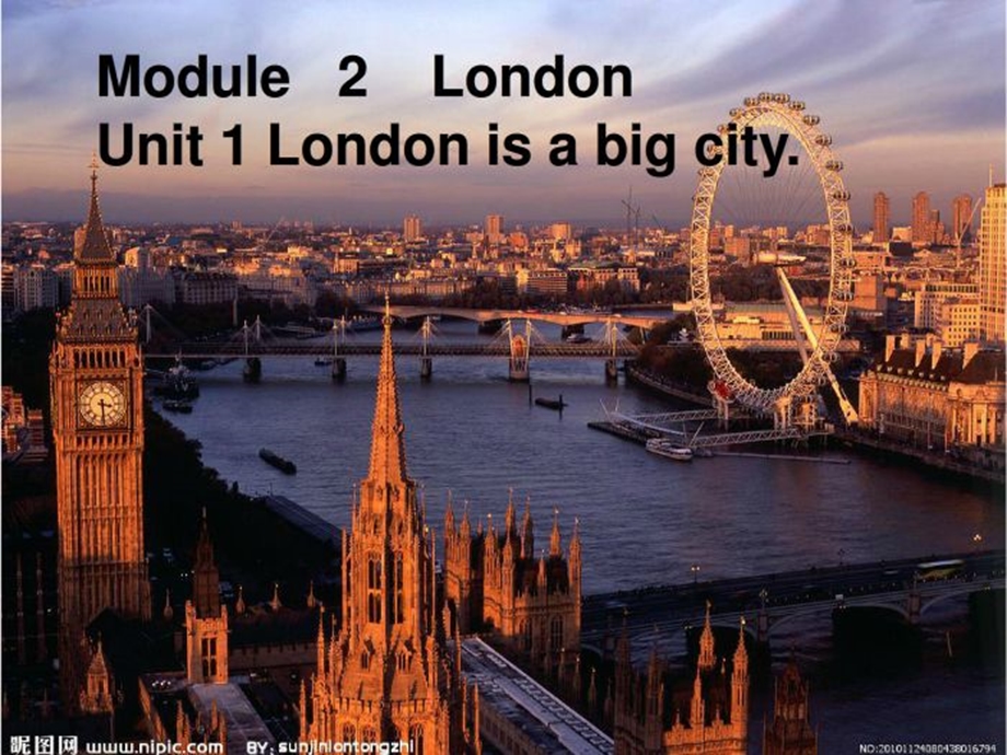 四年级下册英语ppt课件 Module 2 Unit 1 London is abigcity 外研版三起.ppt_第1页