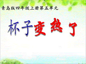 青岛版小学科学四年级上册《杯子变热了》ppt课件.ppt