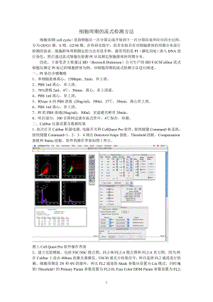 细胞周期的流式检测方法【直接打印】 .doc