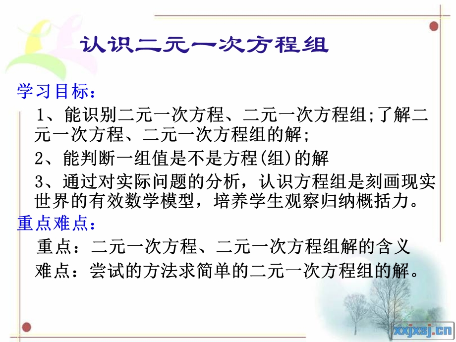 北师大版八年级数学上册《认识二元一次方程组》课件(2篇).pptx_第2页