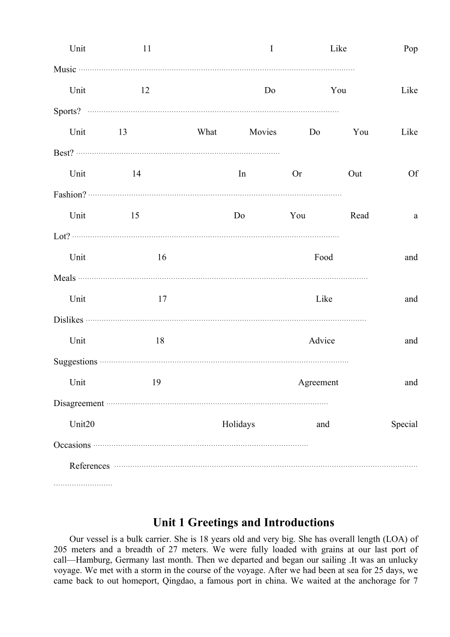 船员实用英语口语ORAL ENGLISH FOR SEAFARERES.doc_第2页