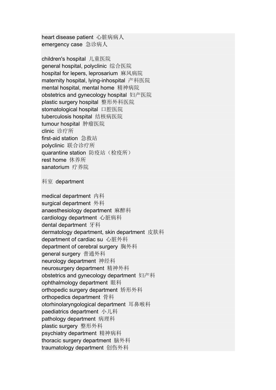 医院科室及人员的英文翻译.doc_第2页