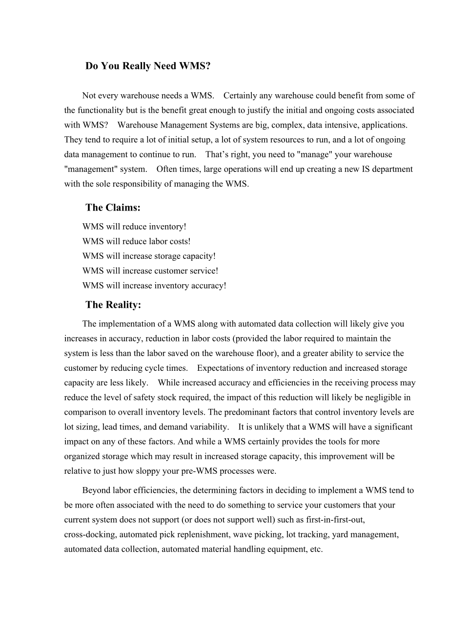 计算机外文翻译英文文献中英版仓库管理系统(WMS).doc_第2页