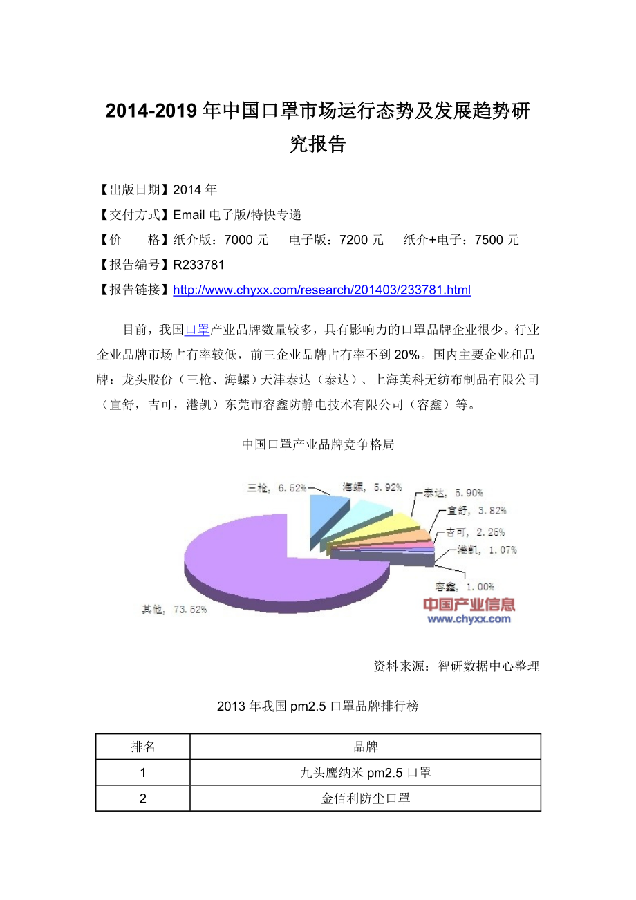 中国口罩市场研究报告.doc_第3页