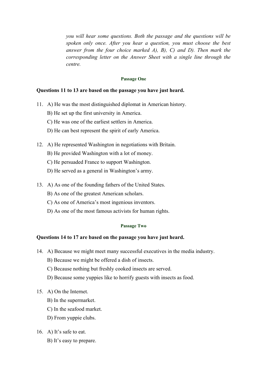 大学英语六级真题及答案（详细版）.doc_第3页