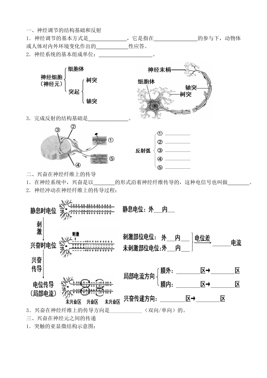 神经调节的结构基础和反射.doc_第1页