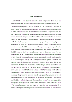 PLC 相关问题外文翻译材料.doc