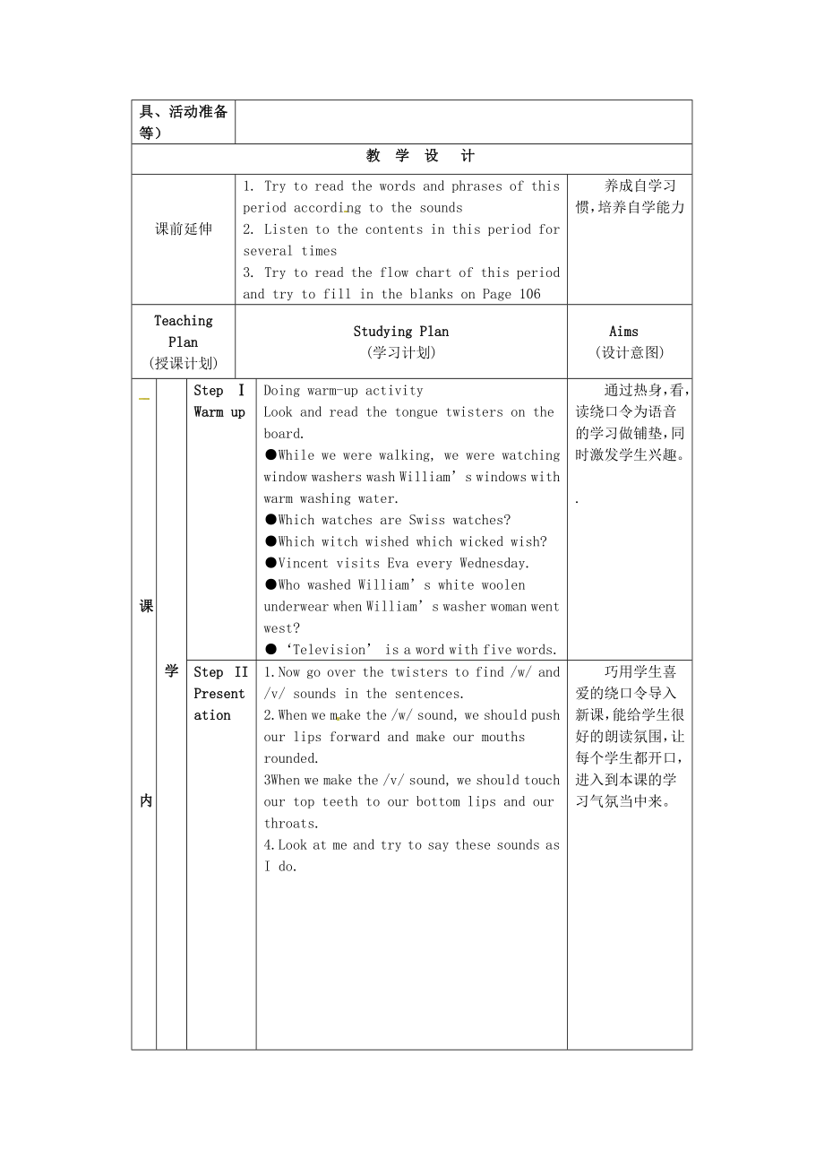 初级中学八级英语下册《8B Unit 6 A charity walk》Period 7 Pronunciation&Main Task教案 牛津版.doc_第2页