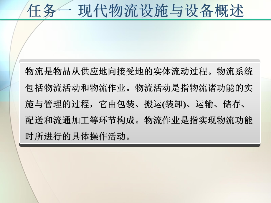 项目一现代物流设施及设备概述课件.ppt_第3页