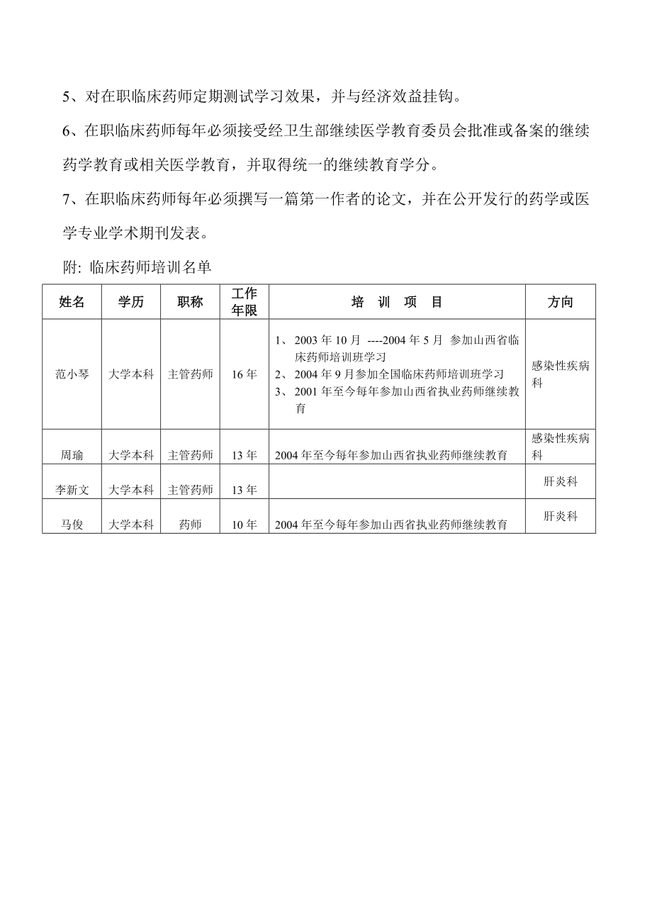 药剂科临床药师培训计划.doc_第2页