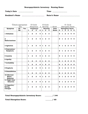 The Neuropsychiatric InventoryWNHSWA：神经精神量表 wnhswa.doc