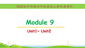 外研版[三起点]英语四年级上册Module9单元全套优质ppt课件.pptx