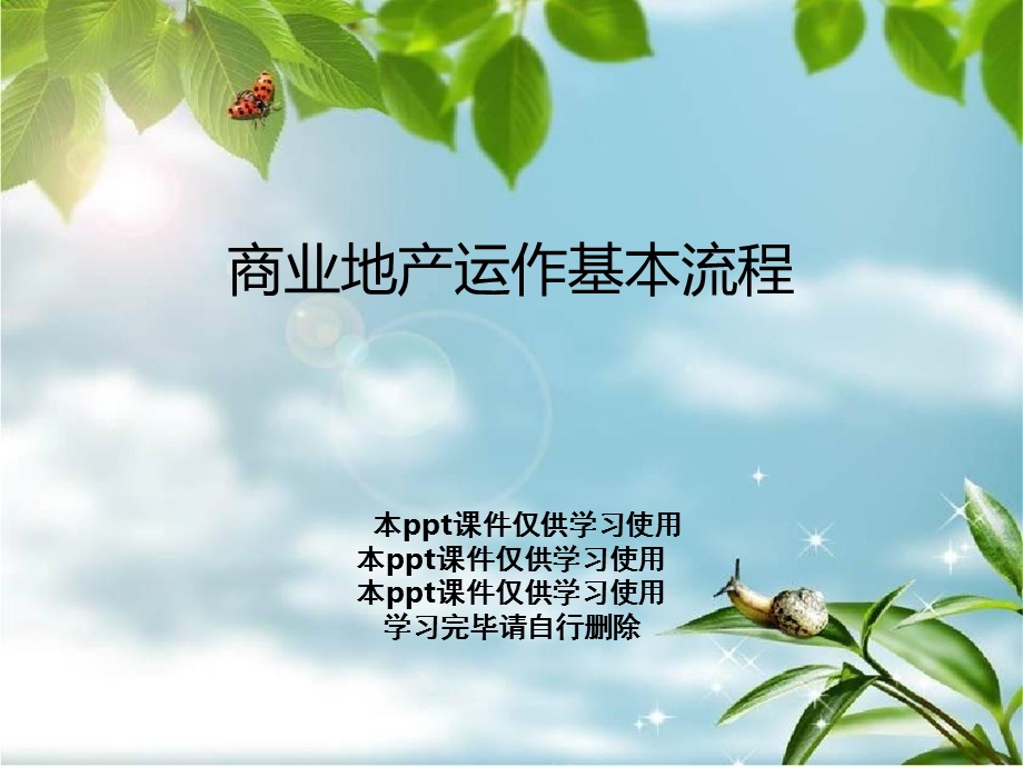 商业地产运作基本流程课件.ppt_第1页