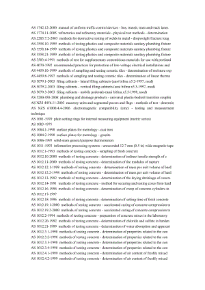 2795011109as 澳大利亚标准 英文目录.doc