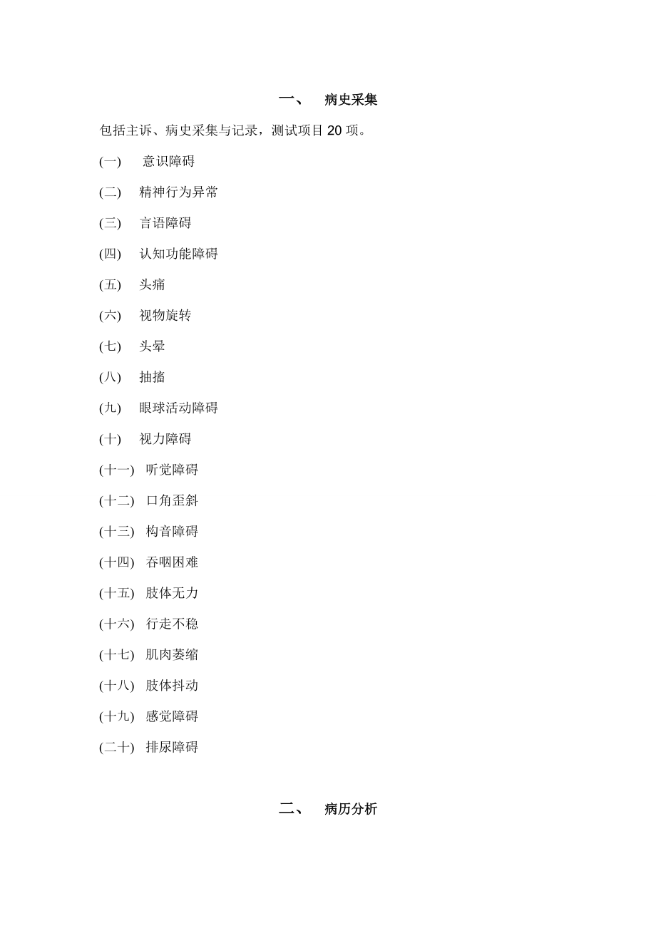 神经内科技能操作考试大纲.doc_第2页