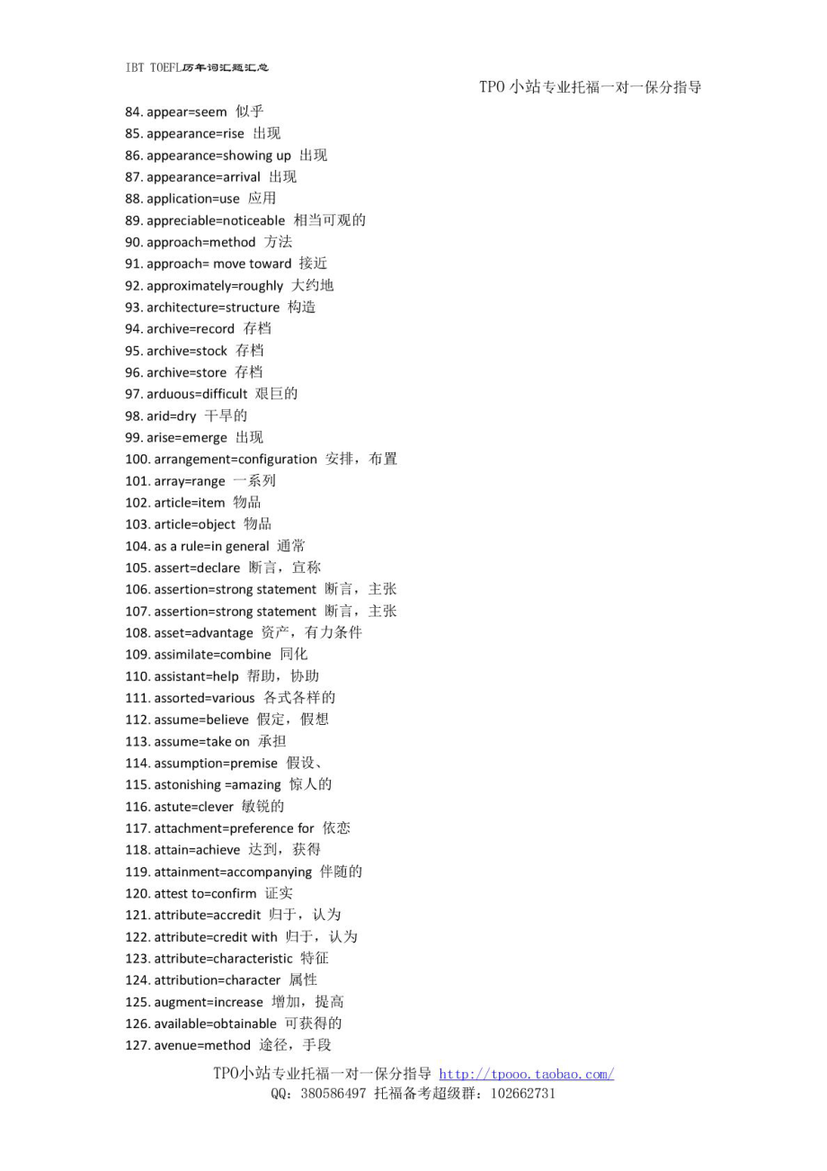 【TPO小站】托福阅读必备资料之——IBT 词汇题大汇总.doc_第3页