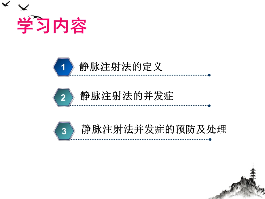 静脉注射法并发症的预防及处理讲课课件.pptx_第1页