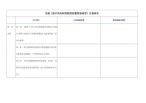 实施医疗机构制剂配制质量管理规范自查报告.doc