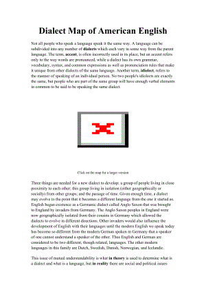 英语论文Dialect Map of American English.doc