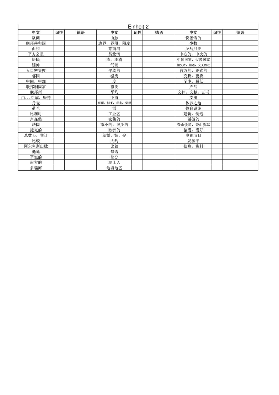 新编大学德语2单词表.doc_第2页