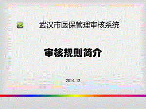 医保审核规则说明课件.ppt