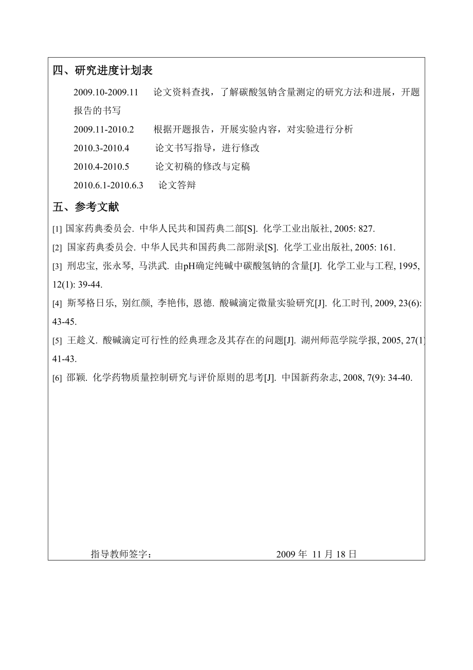 4747.奥美拉唑碳酸氢钠胶囊中碳酸氢钠含量测定的方法研究开题报告.doc_第3页