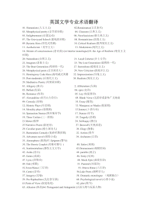 英国文学专业术语翻译.doc