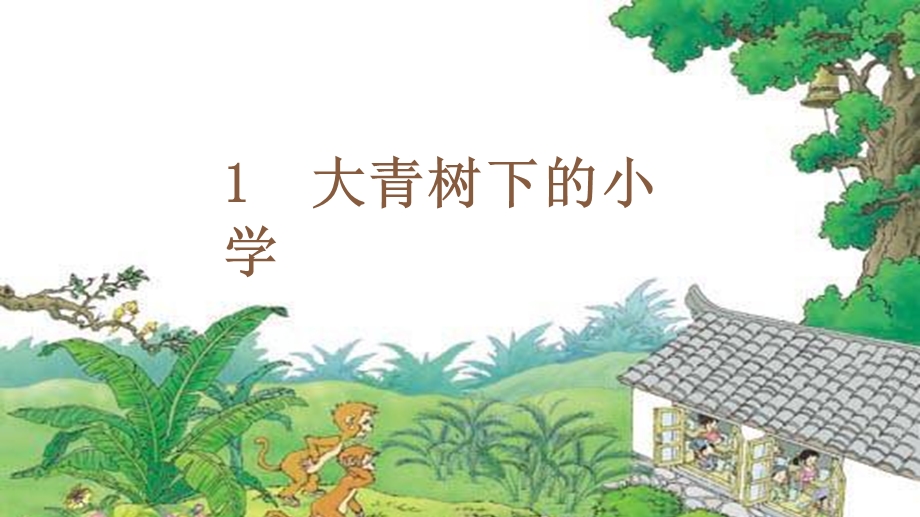 大青树下的小学专业知识讲座课件.ppt_第1页