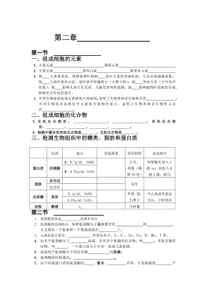 《组成细胞的分子》导学案.doc