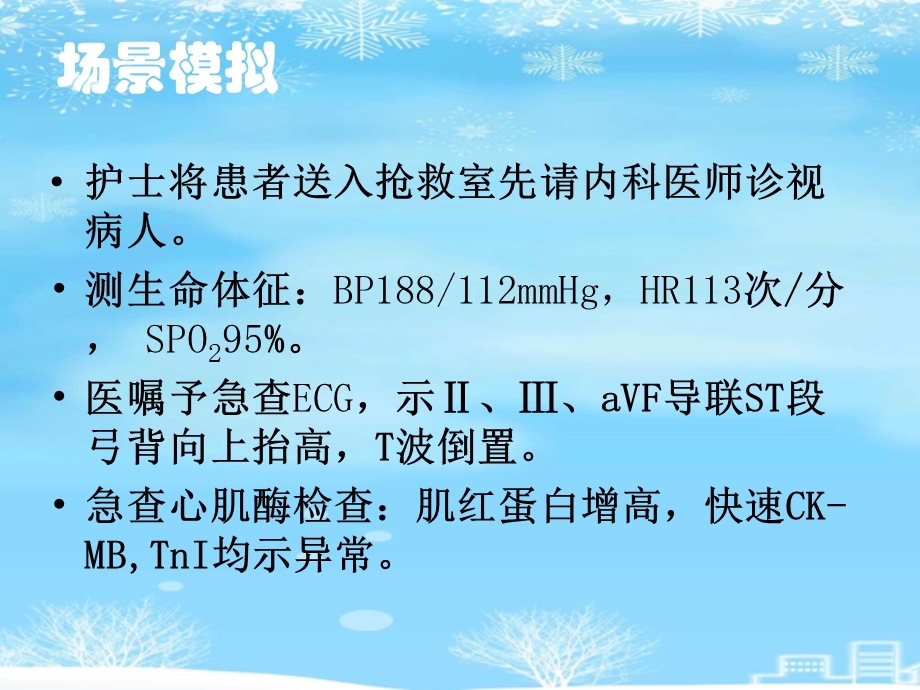 心肌梗死的急救与护理情景模拟2021完整版课件.ppt_第3页