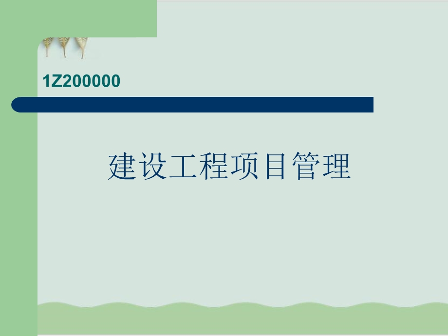 建设工程项目管理课程课件.ppt_第1页