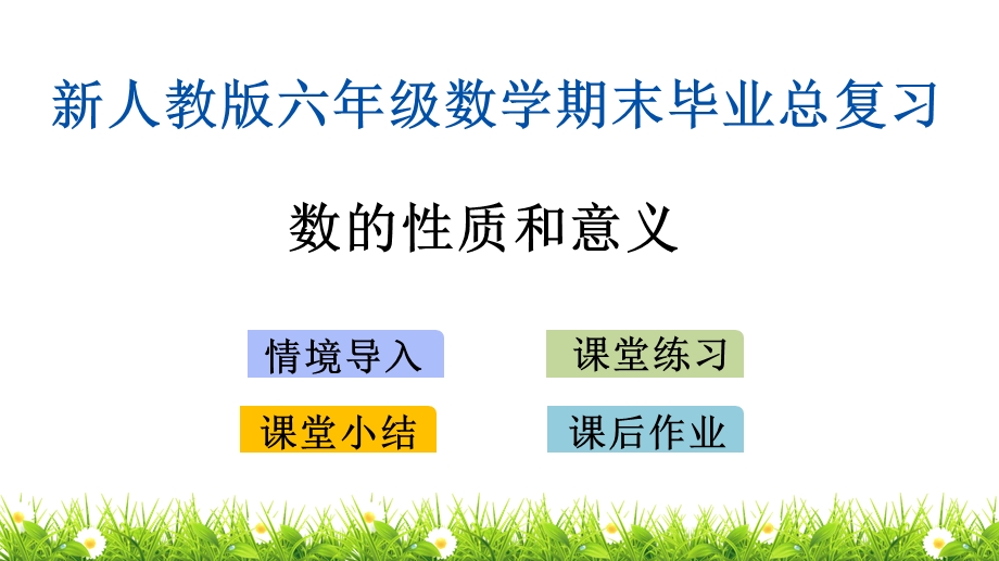 新人教版六年级下册小学数学毕业总复习(专题分类复习)ppt课件.pptx_第1页