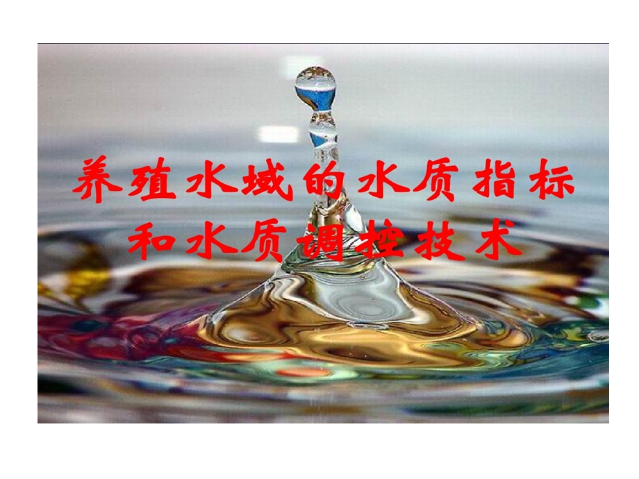 水质指标与水质调控课件.ppt_第1页