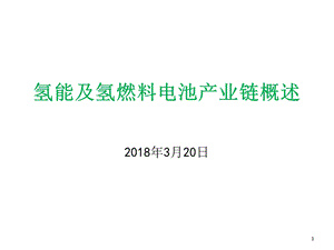 氢能与氢燃料电池产业链概述PPT精选文档课件.ppt